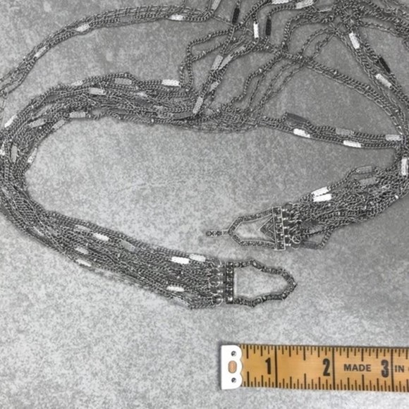 Chloe + Isabel Multi-Strand Chain Bib Necklace - Picture 4 of 7